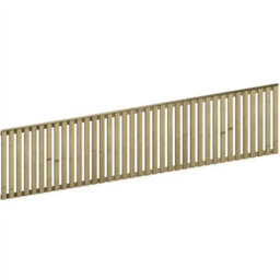 Premier Garden Supplies Premier Tuscany Wooden Trellis Panel 6Ft X 1.5Ft (5 Pack) Vertical Slatted Decorative Fencing Topper For Climbing Plant Support - thumbnail 2