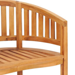 Berkfield Banana Chairs 2 Pcs Solid Teak Wood - thumbnail 6