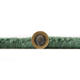 Handmade Luxurious Easy To Clean Modern Wool Bordered Green Plain Wool Living Room & Bedroom Rug-120Cm X 170Cm - thumbnail 3