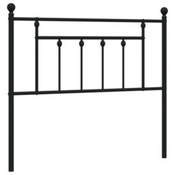 Berkfield Metal Headboard Black 107 Cm - thumbnail 2