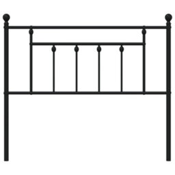 Berkfield Metal Headboard Black 107 Cm - thumbnail 4