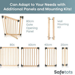 Safetots Wooden Play Den, 120Cm X 200Cm, Baby Playpen, Play Den For Toddlers, Rectangular Play Pen, Easy Installation - thumbnail 5