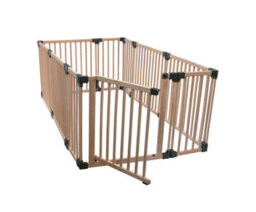 Safetots Wooden Play Den, 120Cm X 200Cm, Baby Playpen, Play Den For Toddlers, Rectangular Play Pen, Easy Installation - thumbnail 2