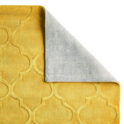 Hong Kong 8583 Yellow Geometric 15mm Thick Modern Handmade Rug For Bedroom, Living Room By Think Rugs-150Cm X 230Cm - thumbnail 2
