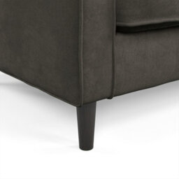 Furnishings For Less UK Eden Graphite Chenille Fabric Boxed Arm 2 Seater Sofa - thumbnail 4