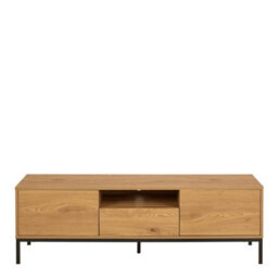 Furniture To Go Seaford Tv Unit 2 Doors 1 Drawer In Matt Wild Oak - thumbnail 2