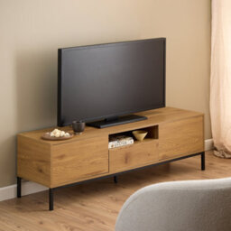 Furniture To Go Seaford Tv Unit 2 Doors 1 Drawer In Matt Wild Oak - thumbnail 5