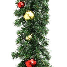 Walplus Christmas Garland Decorated With Baubles And Led Lights 20 M - thumbnail 4