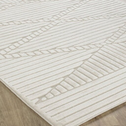 Livabliss Le Mans-Modern White 3D High & Low Pile Textured In- & Outdoor Rug 200 X 275 Cm Easy Care, Non Shedding - thumbnail 6