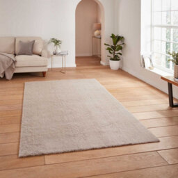 Silver Shaggy Washable Plain Modern Rug For Living Room Bedroom & Dining Room-80Cm X 150Cm - thumbnail 2