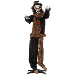 "Outsunny 67"" Animated Prop Circus Clown, Indoor Outdoor Halloween Decorations" - thumbnail 2
