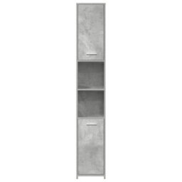 Berkfield Sturdy Bathroom Cabinet Concrete Grey 30X30X183.5 Cm Engineered Wood - thumbnail 6