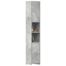Berkfield Sturdy Bathroom Cabinet Concrete Grey 30X30X183.5 Cm Engineered Wood - thumbnail 4