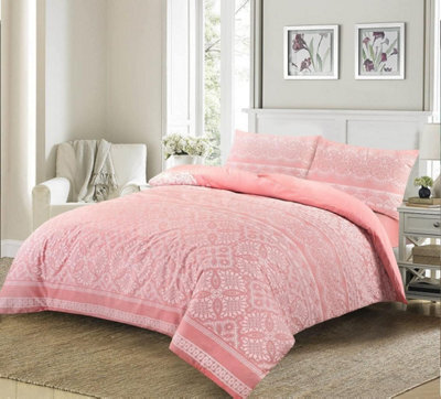 Homes & Linen Duvet Cover Set Geometric Printed Paste Aaliyah Easy Care Printed Quilt Cover Bedding Set