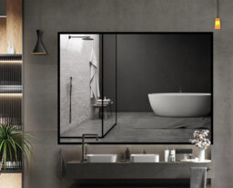Belofay 600 X 800 mm Rectangular Wall Mounted Mirror Polished Edges For Bathroom Bedroom Or Hallway - thumbnail 1