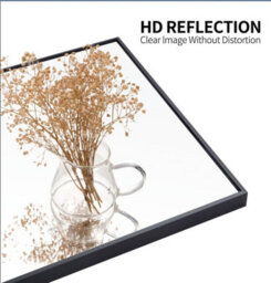 Belofay 600 X 800 mm Rectangular Wall Mounted Mirror Polished Edges For Bathroom Bedroom Or Hallway - thumbnail 4