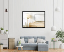 Belofay 600 X 800 mm Rectangular Wall Mounted Mirror Polished Edges For Bathroom Bedroom Or Hallway - thumbnail 2