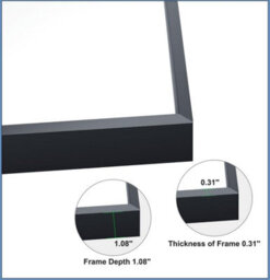 Belofay 600 X 800 mm Rectangular Wall Mounted Mirror Polished Edges For Bathroom Bedroom Or Hallway - thumbnail 5