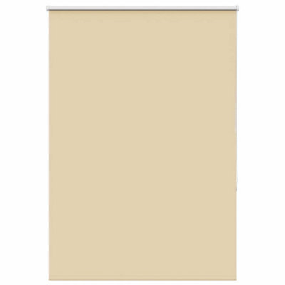 Berkfield Roller Blind Blackout Beige 90X175 Cm Fabric Width 85.7 Cm Polyester - image 1