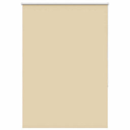 Berkfield Roller Blind Blackout Beige 90X175 Cm Fabric Width 85.7 Cm Polyester - thumbnail 1