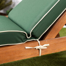 Alfresia Green Sun Lounger Replacement Garden Cushion With Luxury Thick Foam Filling - thumbnail 4