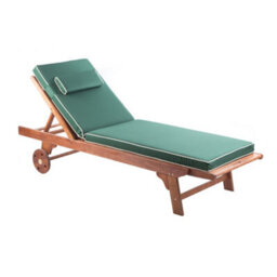 Alfresia Green Sun Lounger Replacement Garden Cushion With Luxury Thick Foam Filling - thumbnail 8