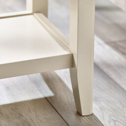 Furniturebox Uk Wood Side Table - Eden Wooden End Table - Pale Oak Veneer Top & Cream Legs - Rustic Farmhouse Side Table - thumbnail 5