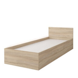 Arte Stylish Oak Sonoma Single Bed With Storage H700mm W935mm L2060mm - Perfect For Modern Youth Bedrooms - thumbnail 3