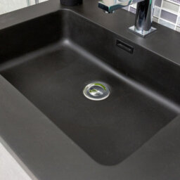 Plum&clay Nebula Concrete Wall Hung Vanity Unit With Black Basin (W)600mm - thumbnail 8