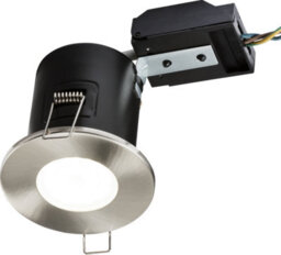 Luminosa Lighting Luminosa Fixed Gu10 Fire-Rated Downlight- Brushed Chrome 230V Ip20 35W - thumbnail 1