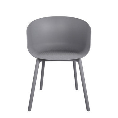 Novogratz York Xl Dining Chair In Charcoal, 2 Pieces - image 1