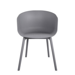 Novogratz York Xl Dining Chair In Charcoal, 2 Pieces - thumbnail 1