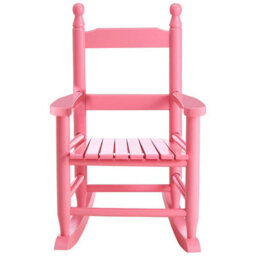 Orsina Pink Rocking Chair, Non-Harmful Children's Chair, Easy To Balance Kiddie Chair, Adjustable Playroom Chair - thumbnail 1