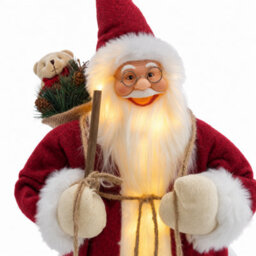 60Cm Led In-Lit Santa Figure - Festive Plush Ornament - thumbnail 2