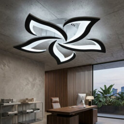 60W Modern Led Ceiling Light Flower Shape Cool White Chandelier Living Room 60Cm - thumbnail 3