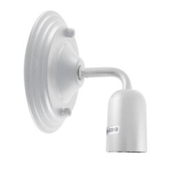 " Industrial Wall Light Vintage Metal Wall Sconce Lamp Led E27 Lighting Fixture White, With Bulb" - thumbnail 5