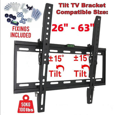 Tv Wall Bracket Mount Slim For 28 30 32 40 42 50 65 Inch Flat 3D Lcd Led Plasma - image 1