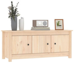 Vidaxl Shoe Cabinet 110X38X45.5 Cm Solid Wood Pine - thumbnail 8
