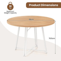 Round Kitchen Table 47 Inch Dining Table - thumbnail 2