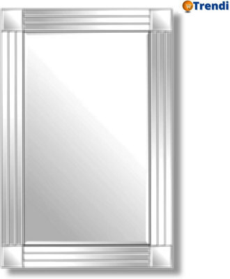 Trendi Large Frameless Rectangular Wall Mirror 90 X 60 Cm, Ideal For Living Room, Dressing Room, And Bathroom - image 1