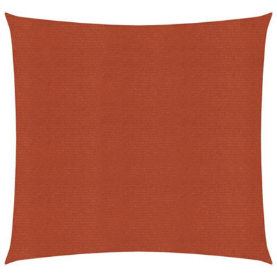 Berkfield Sunshade Sail 160 G/m2 Terracotta 2X2 M Hdpe - image 1