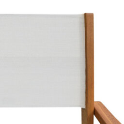 Sweeek - Pair Of Foldable Wooden Garden Chairs Almeria White 54X58.7X89 Cm - thumbnail 9