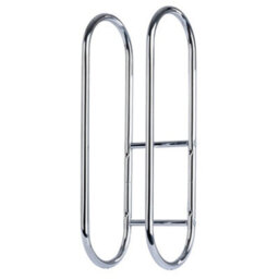 Livivo Wall Mounted Towel Rack Chrome Bathroom Shelf - thumbnail 2