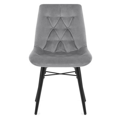 Atlantic Roxy Dining Chair Grey Velvet