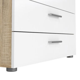 Furniture To Go Pepe Chest Of 4 Drawers In Oak With White High Gloss - thumbnail 9