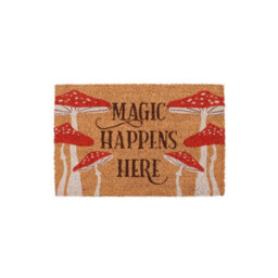 Magic Happens Here Mushroom Doormat - Enchanting Porch Welcome - thumbnail 2
