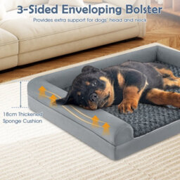 Costway Orthopedic Foam Dog Bed Xl Sized Large Pet Bed 122 X 90 X 18 Cm - thumbnail 4