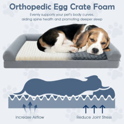 Costway Orthopedic Foam Dog Bed Xl Sized Large Pet Bed 122 X 90 X 18 Cm - thumbnail 8