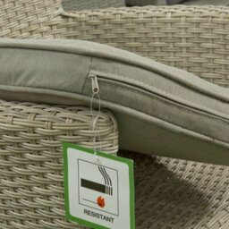 Garden Store Direct Sarasota 2 Seat Rattan Garden Companion Furniture Set With Aluminium Frame In Natural - thumbnail 8