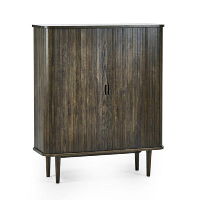 Oakham Premium Skye Wine Cabinet In Dark Brown - image 1